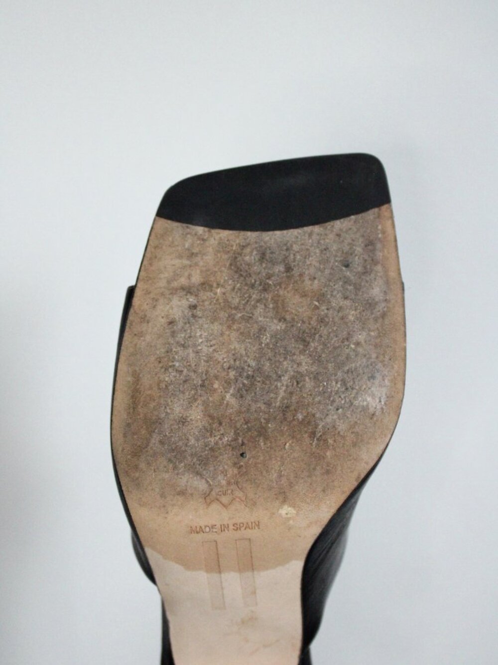 Miista Miri Mules Womens 36 Black Leather Square Toe Slip On Designer Y2K - Picture 7 of 7